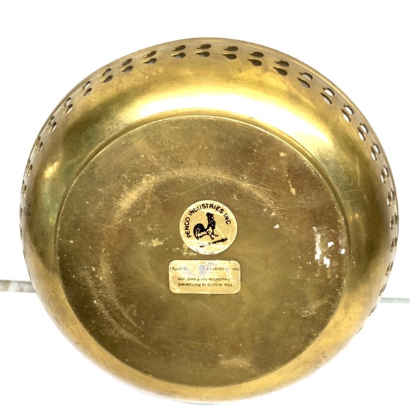 Vintage Penco Industries brass enameled bowl - Picture 3 of 4